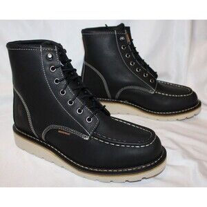 Carhartt Women's 6” Soft Toe Wedge Black WP Electric Hazard Work Boots Sz 9.5